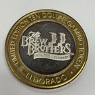  10 El Dorado Reno Nevada  999  60 Oz Silver Round Token Gaming Brew Brothers