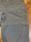 The North Face Womens Convertible Hiking Pants Charcoal Gray Zip Off Cargo 35x31