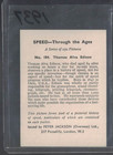 1937 Trading Card  Thomas Edison - Speed Through The Ages  184  Ex  Jackson Uk