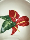Vintage Santa Anita Ware Flowers Of Hawaii Red Anthurium Bowl Soup Salad