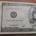 John Fogerty Creedence Clearwater Revival Prop 100 Dollar Souvenir Tour Notes