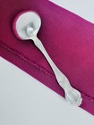 Antique R  Wallace   Son Sterling Silver Violet 5 1 8  Bouillon Soup Spoon