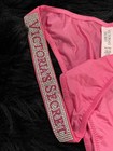 M Victoria s Secret Shine Strap Brazilian Panty Rose Garden Vs Logo Silky Smooth