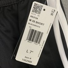 Adidas 3 Stripes Workout Shorts Men   s Size L 7    Black   White Nwt