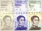 Venezuela 200000-1 Million Bolivar Soberano Set  2020  P-112-114  Used X 10 Pcs