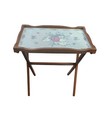 Vintage China International Marmalade Geese Wooden Folding Tv Table Tray  1 