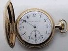1911 Hamilton Ornate Gold G f  Gents 17j Full Hunter Pocket Watch  Super Clean  