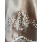 Vintage Christian Dior Half Slip Womens 25 Inches Beige Satin Lace Embroidered