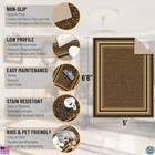 Ottomanson 5  X 6 6  Brown Non-slip Area Rug - Durable Carpet For High Traffic