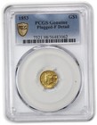 1853 P Pcgs F Detail - Gold Liberty Head  1 One Dollar Coin  62902a