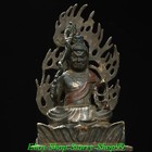 8 old Tibet Bronze Buddhism Temple Seat Gilt Fudo Myo-o Acalanatha Buddha Statue