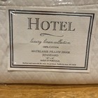 Hotel Collection Matelasse Standard   1  Pillowsham White Diamond Quilted