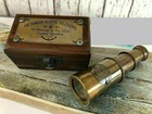 Nautical Telescope Antique Brass Victorian Spyglass Maritime Telescope With Box
