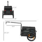 Aosom Bike Cargo Trailer Wagon With Removable Storage Box  Steel Bottom