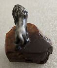  Vintage Lion On Stand Beautiful Wood Carved Very Rare 