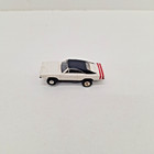 Aurora T-jet 1969 Dodge Charger White Red Stripes Solid Rivet Ho Scale Slot Car