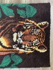 Wonder Art Caron Int  Latch Hook Rug Jungle Tiger Finished Wall Hanging