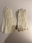 Ladies Vintage Leather Gloves Size 7 White One New One Used