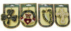 Royal Tara Irish Hang Christmas Tree Ornaments Velvet gold Thread Decor Set Of 4