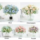 Silk Peony Artificial Fake Flowers Bunch Bouquet Home Wedding Party Decor Hot Us