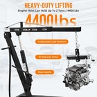 2 Ton Folding Engine Hoist Lift With Lever  hydraulic Cherry Picker Shop Crane