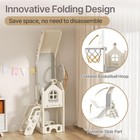 6 In 1 Toddler Slide - L-shaped Baby Slide For Toddlers Aged 1-3 With Basketball