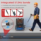 Sanyipace 9  Sewer Inspection Camera 20m With Self-leveling And 512hz Locator
