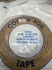Lot Of 3 Copper Foil Rolls 7 32 1 4 And 3 16 36 Yards Each