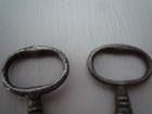 Vintage Antique Old Keys Metal French 3 5 Cms   Great Patina  Rustic Door Key Bb