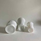 Trio Of Vintage Milk Glass Vases Containers     4  To 8   Inches Tall - 1960s 70s