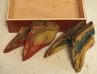 Antique Chinese Foot Bind Bound Feet Shoes Handmade Hand Embroidery