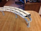 Double Track Disney Monorail Adapter Allows 2 Tracks On 1 Support - New Gray