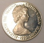 1973 British Virgin Islands 10 Cents Ringed Kingfisher Bird Coin Proof