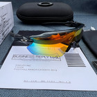 Oakley Radar Ev Patn Oo9208 Sunglasses Transparent   Orange Polarized Lenses