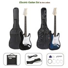 Blue Full Size Electric Guitar With Amp  Case And Accessories Pack Beginner