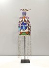 African Yoruba Beaded Multi Colored Bird Crown