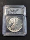 1994 P American Silver Eagle Dollar Proof Icg Black Label Pr70 Dcam 1 Of 249 Coa