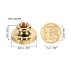 Alphabet R Wax Seal Stamp Initial Letter Sealing Wax Stamp Retro Brass Head