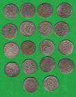 Sweden Latvia Riga   Livonia Lot Of 18 Coins Schilling Ca 1661 Carl Xi Vf 9051