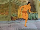 Tarzan Original Animation Production Cel With Background Art