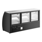 82  Black Curved Glass Refrigerated Deli Case