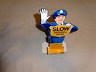 Vintage Coca Cola Standup Policeman Slow School Zone 12  Metal Soda Cop Gas Sign