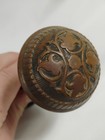 Antique Russell Erwin Door Knob Set Cast Brass Bronze Copper Victorian Ornate 