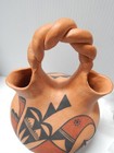 Sharon Stevens Vintage Acoma Pueblo Indian Pottery Wedding Vase Pot