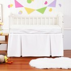 Crib Bed Skirt Dust Ruffle 100  Cotton - Natural  Soft  Breathable For Baby s   