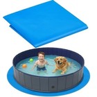 Foldable Dog Pet Bath Pool Pad For Above Ground Pool  5 5 Ft Round 67 Inch