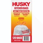 13 Gallon Tall Kitchen Trash Bags Drawstring Heavy Duty 120 Count Garbage Bags