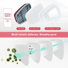 16 In 1 Half Face Mask With Goggles Filter Anti-dust gas Respirator For 6200