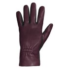 Cole Haan Women s Leather Gloves With Elastic Stretch Palm - Medium  Pinot