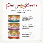 3 Pack Purina Fancy Feast Gravy Lovers Poultry And Beef Gourmet Wet Cat Food